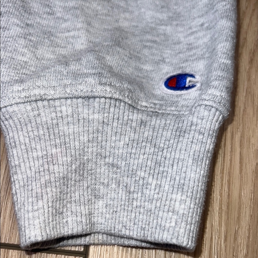 EUC - Champion Gray Zip Up Sweater Athletic Casual - Picture 5 of 7